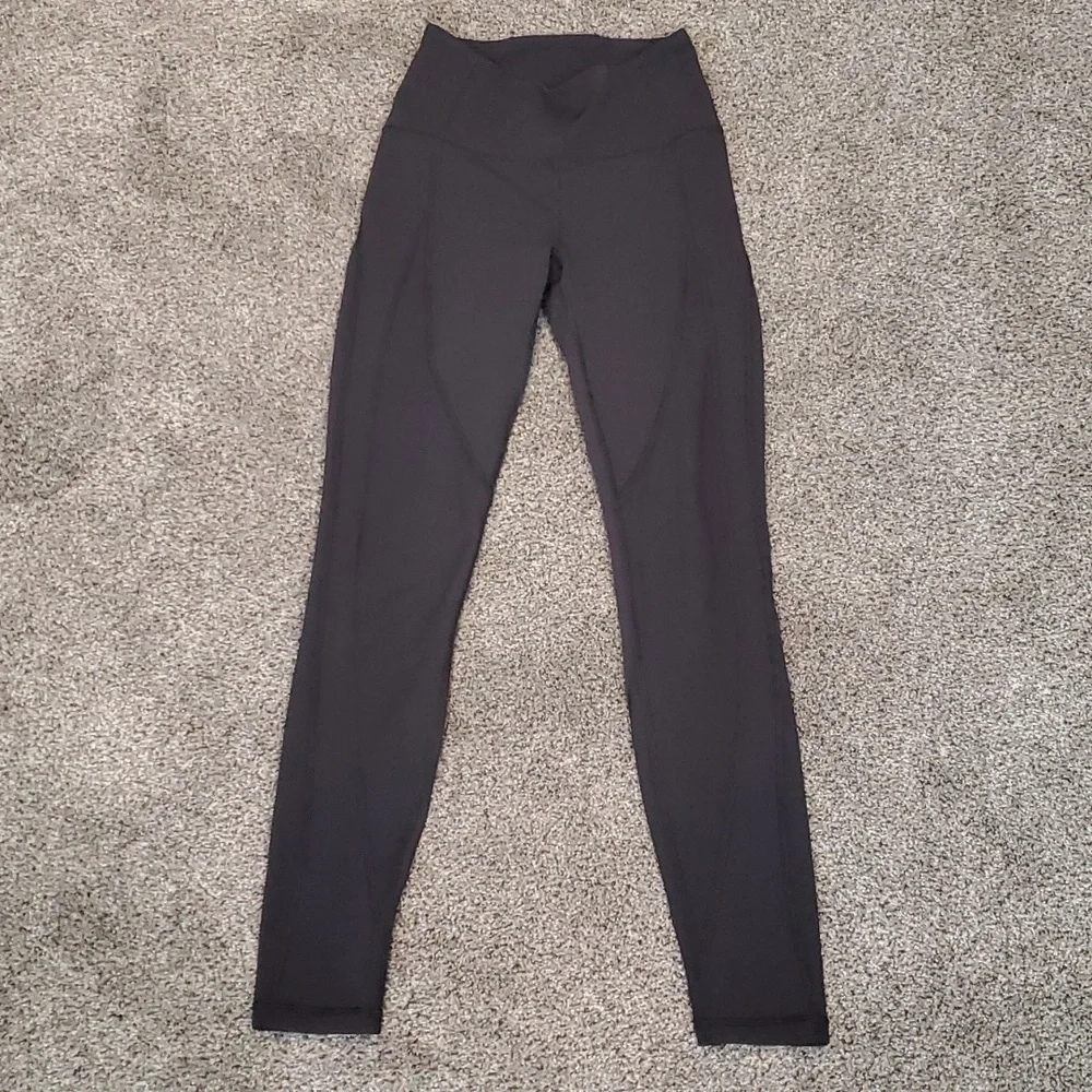 Lululemon Athleta Yoga Womens Ribbed Leggings sz 4